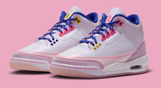 Kids' Space Jam x Air Jordan 3 "Lola Bunny" (SKU: IZ1694-600). Photo via Nike.