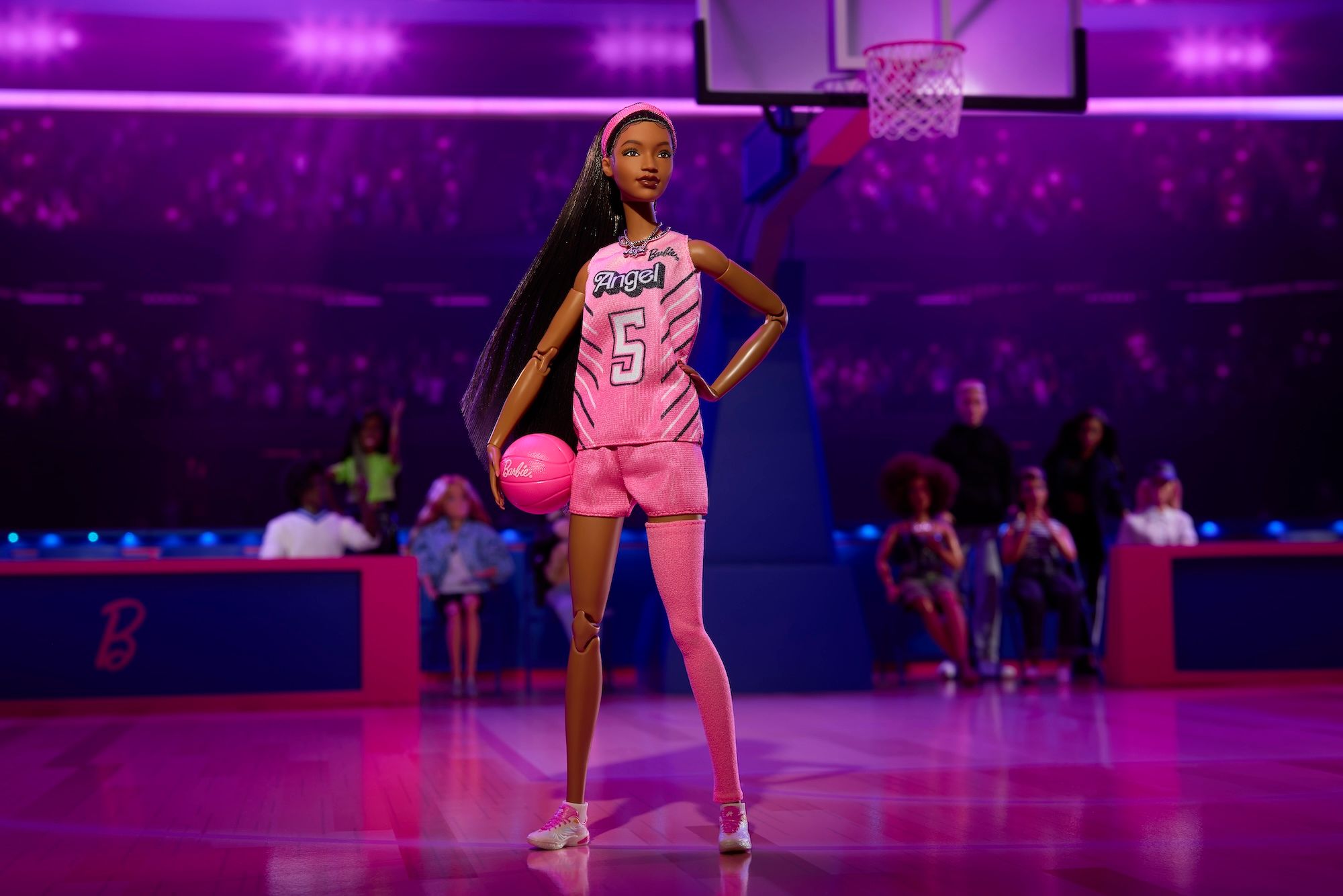 Angel Reese x Barbie Doll. Photo via Reebok.