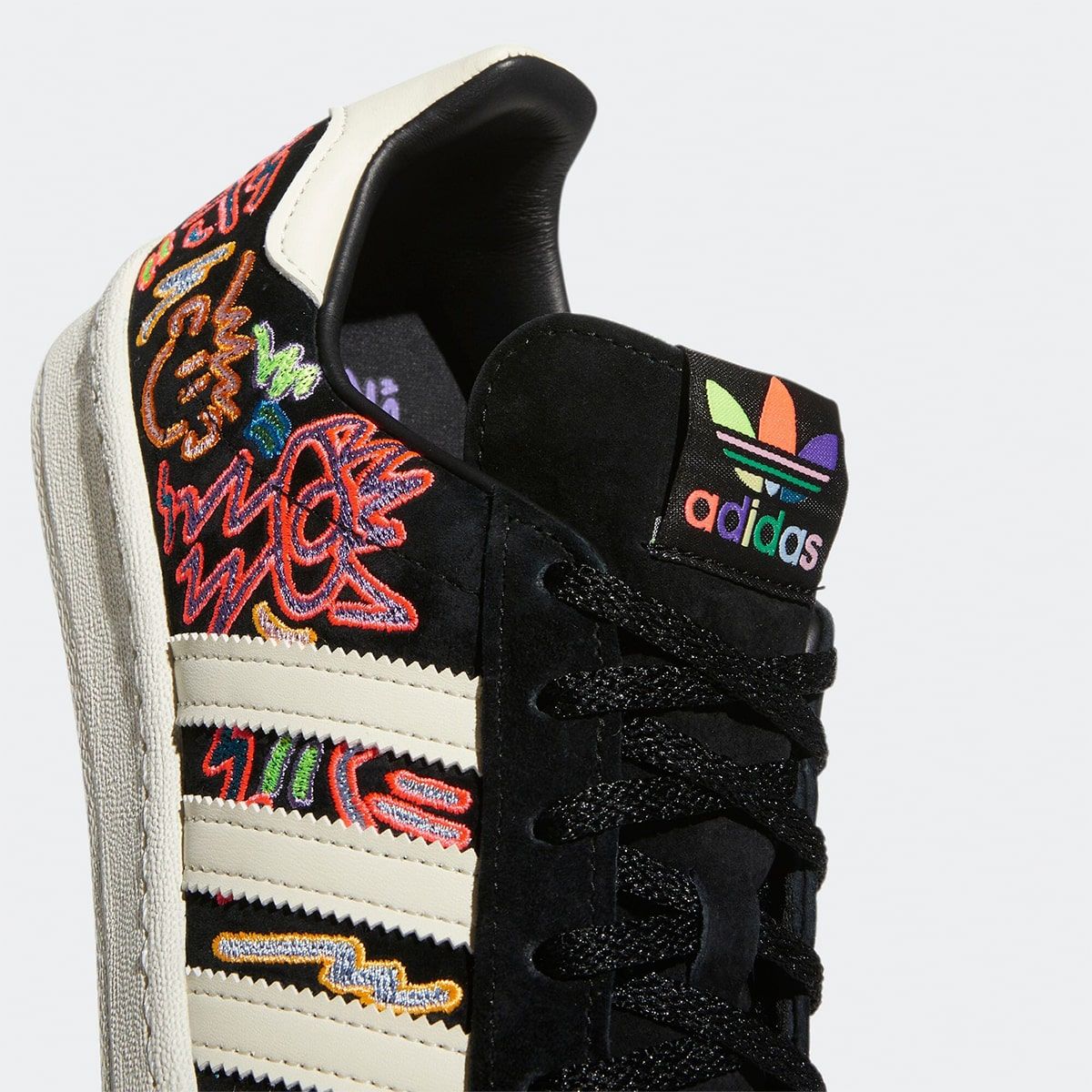 The 2022 adidas Campus 80s Pride Comes Covered in Colorful