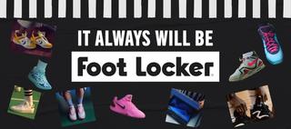 "It Will Always Be Foot Locker" Campaign Image for Summer 2026, in a black-white color scheme.