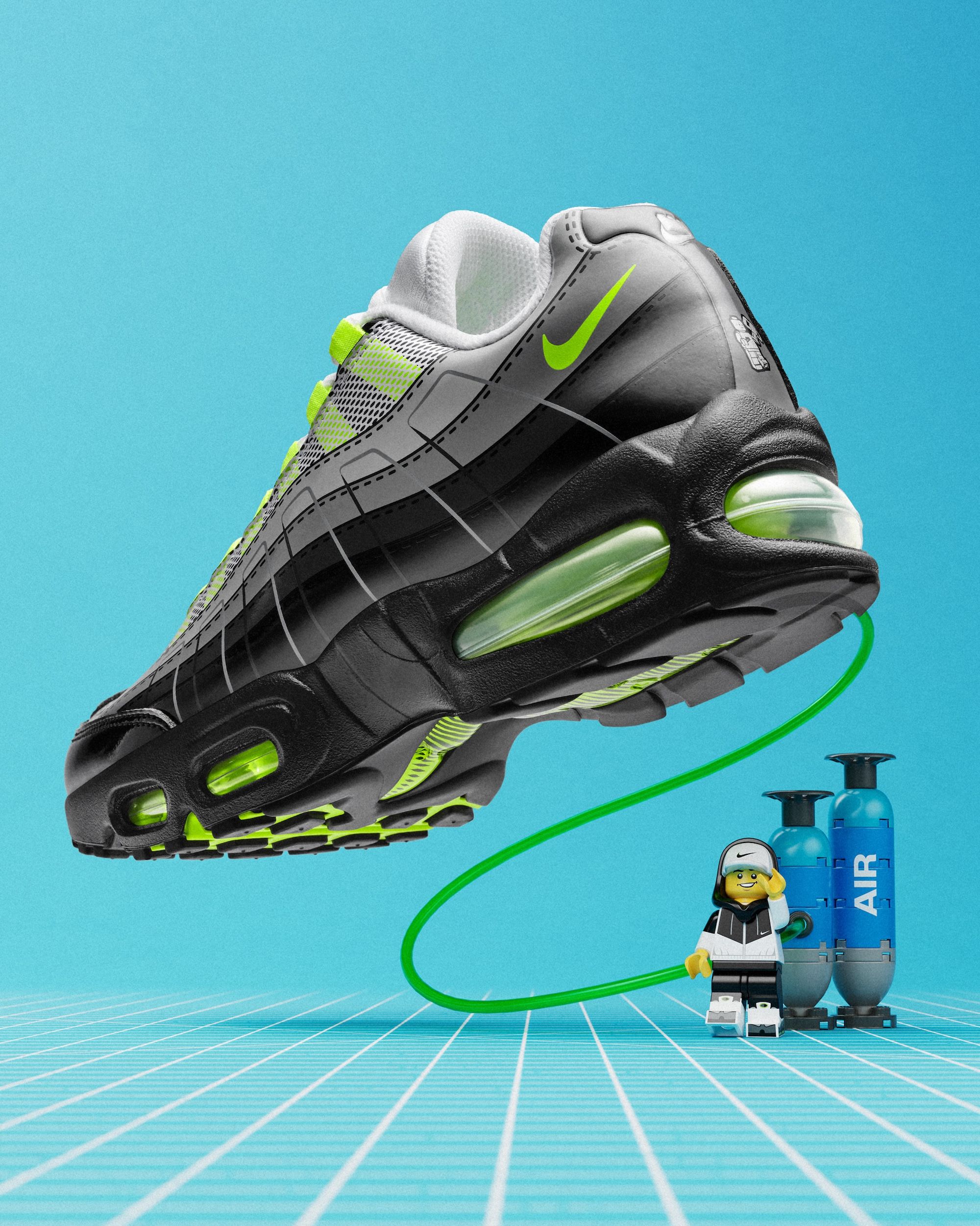The Kids' LEGO® x Nike Air Max 95 Collection Lands on March 28