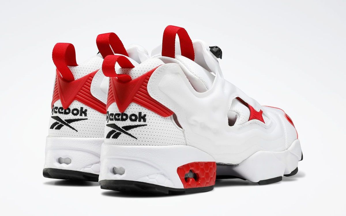 Reebok Instapump Fury ホワイト/レッド Reebok Instapump Fury Zone Classic White Vectro Red Vectro Blue