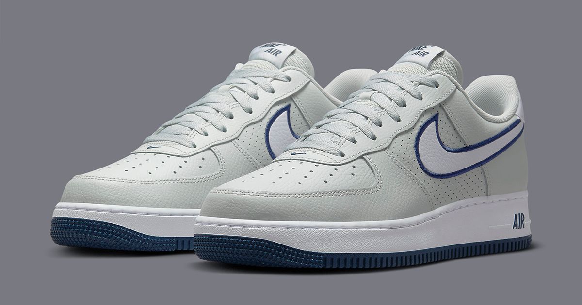 Perforated Panels Appear on This Grey and Navy Air Force 1 Low | House ...