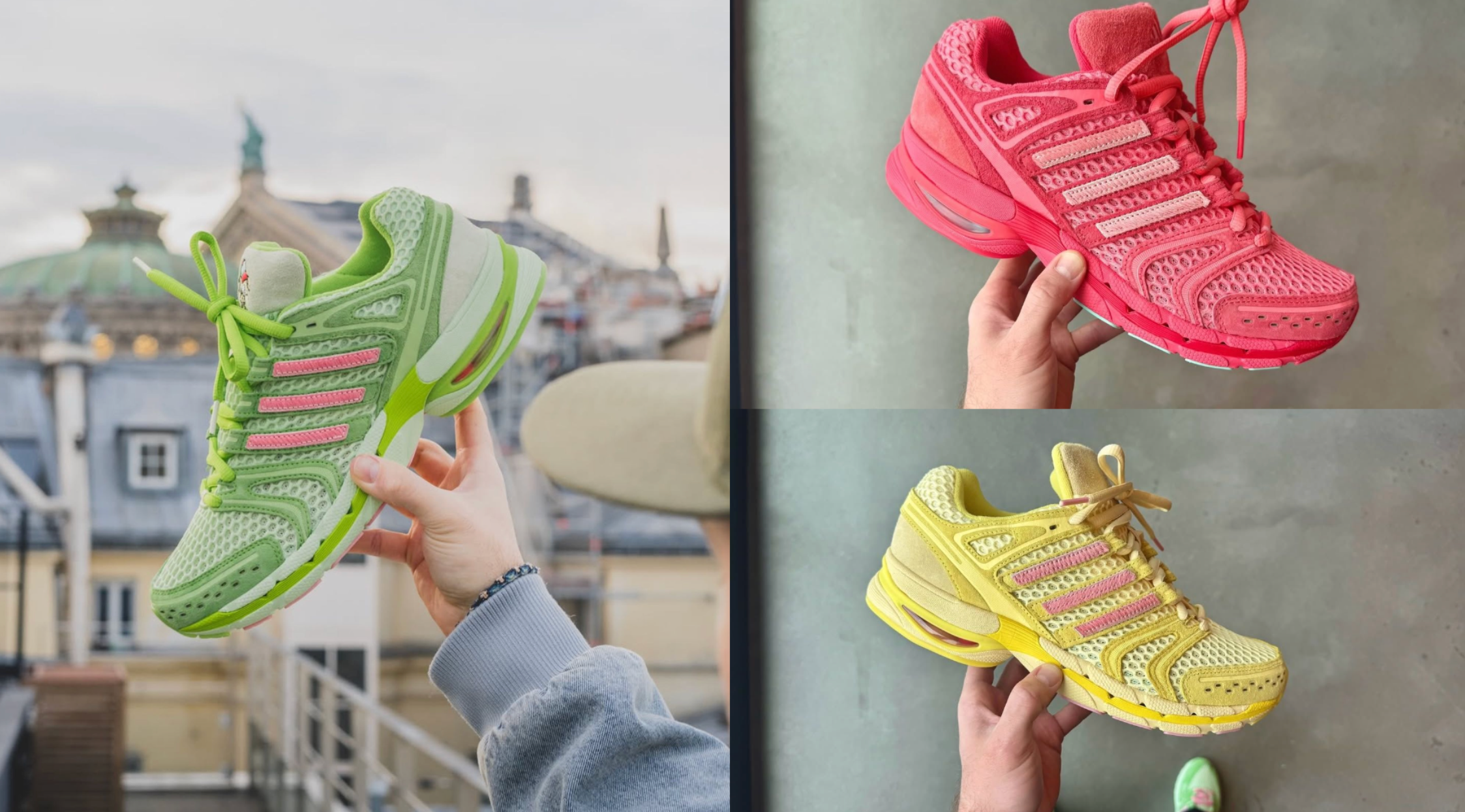 Unheardof's green, piggy-inspired adidas Adistar Control 5 collaboration.