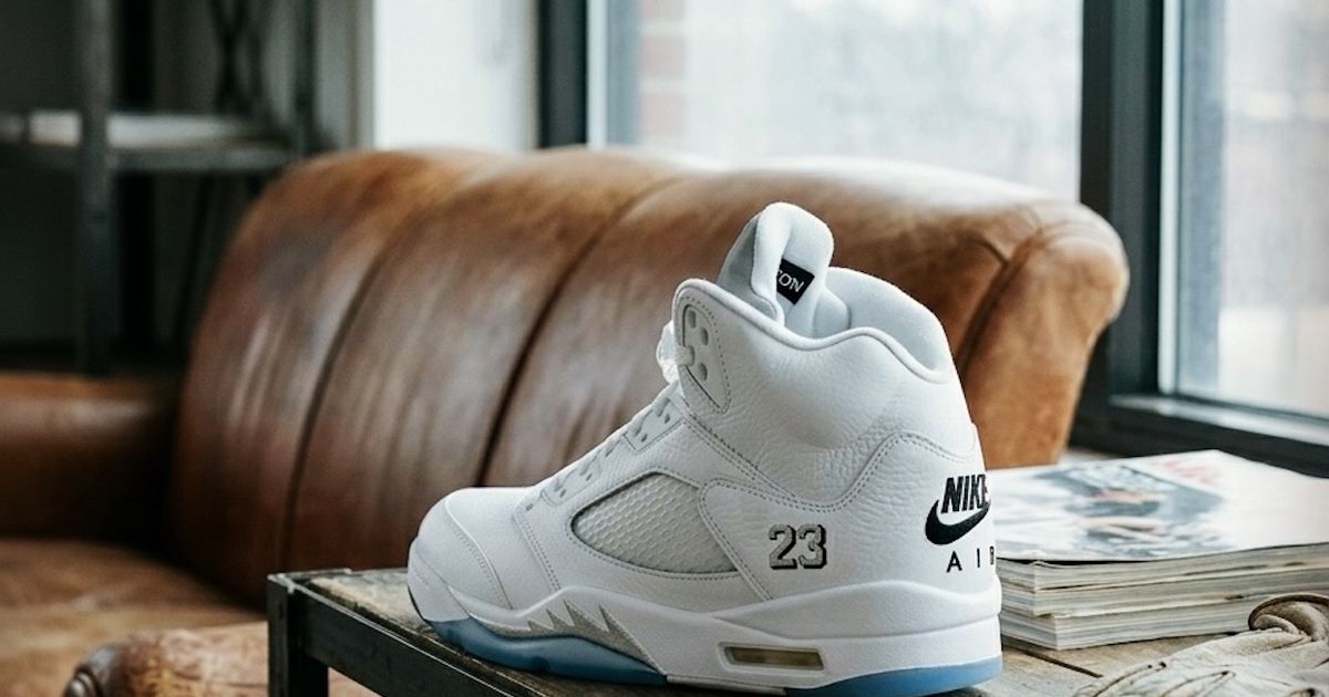 Air Jordan 5 White Metallic