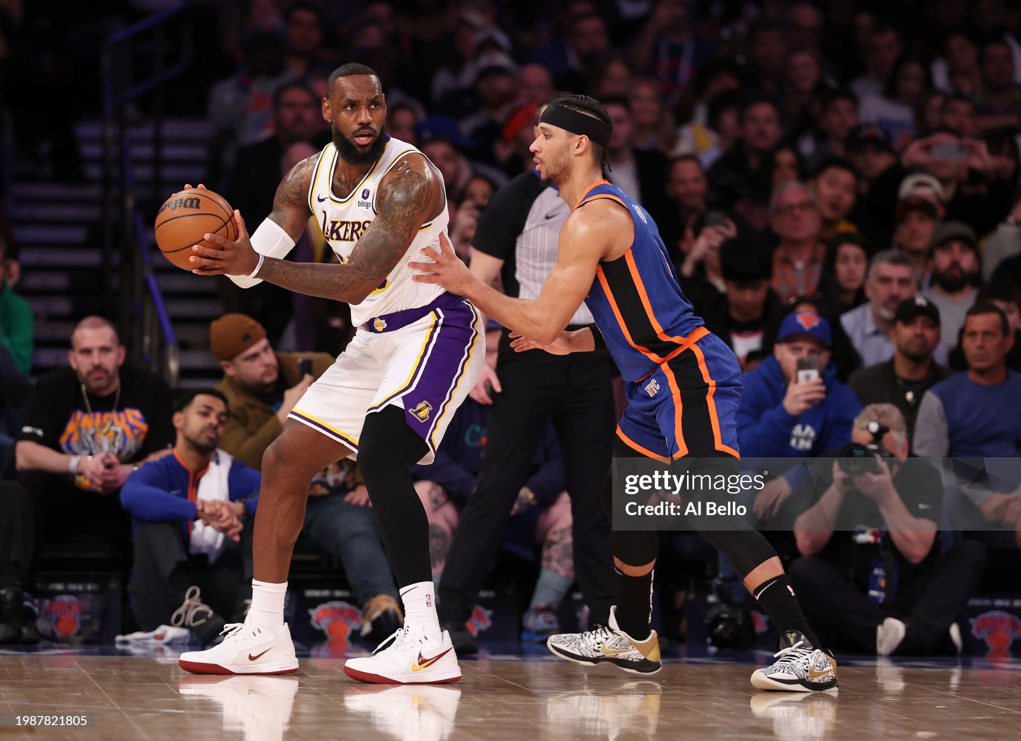 LeBron-James-Wearing-Nike LeBron NXXT Gen AMPD "Bronny James" P.E. (USC)-Feb-3-2024