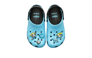 Powerpuff Girls x Crocs Classic Clog "Bubbles" collaboration.