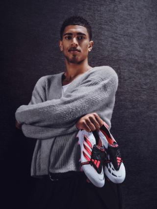 Jude Bellingham with adidas Predator 26 FT "Chaos vs Control" Boots. Photo via adidas.