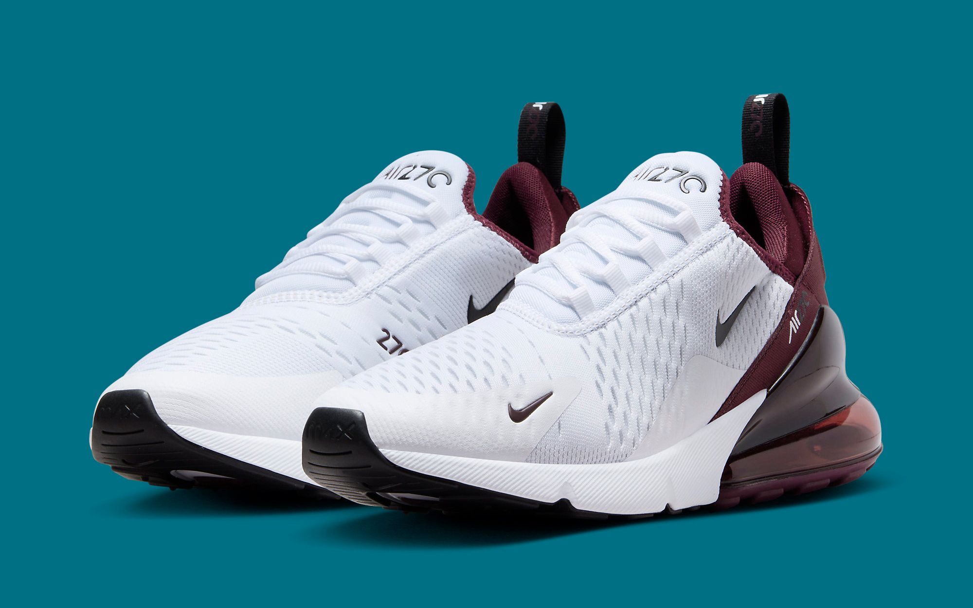 Nike women's air deals max 270 burgundy