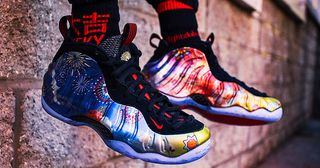 How the Chinese New Year foams look on feet