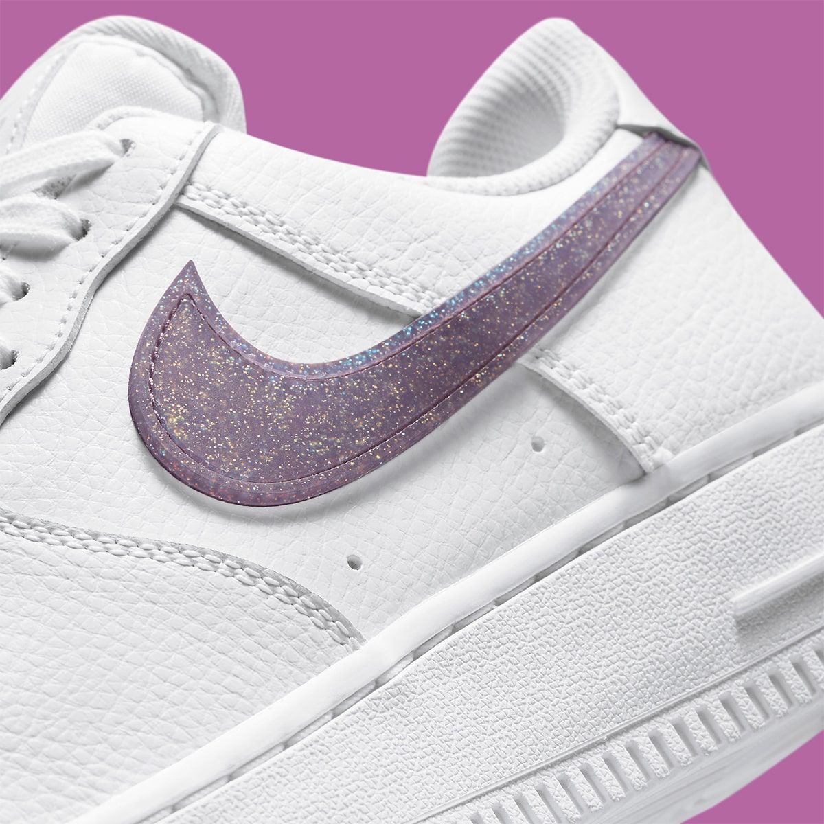 Air force 1 hot sale sparkle swoosh