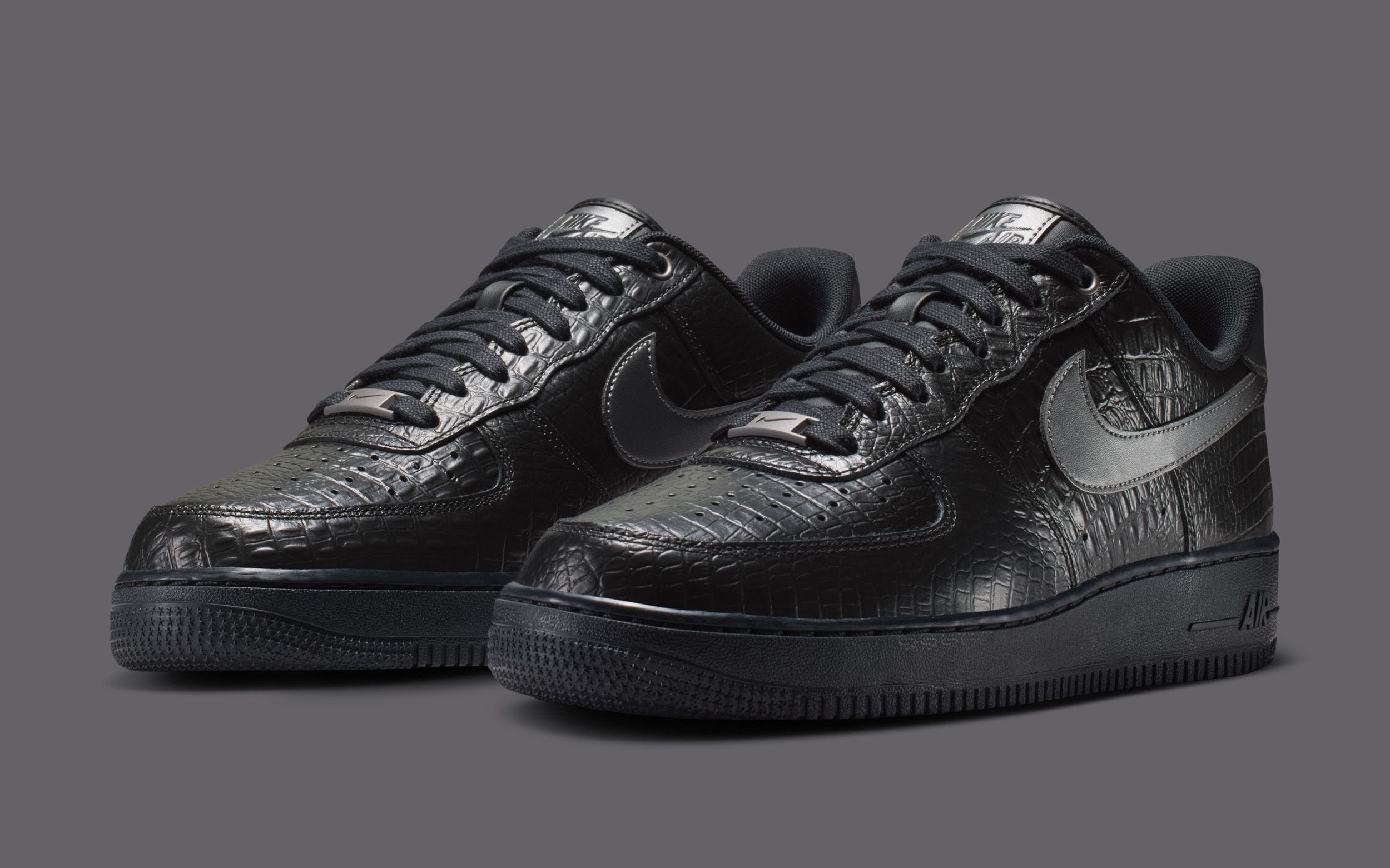 Available Now // Premium Air Force 1 Lows in Buttery Black Leather