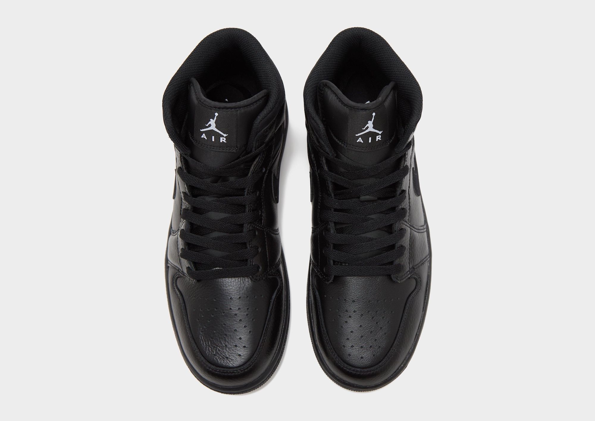 Men's Air Jordan 1 Low "Black/Silver" (SKU: N/A). Photo via JD Sports.
