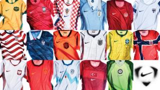 National Home & Away Jerseys for the FIFA World Cup 2026™ by Nike, featuring countries like U.S., Brazil, England, France, South Korea, Canada, Norway, and Nigeria.