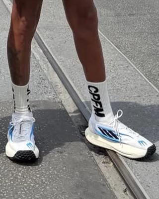 On-foot Look: Pharrell Williams wearing unreleased adidas.