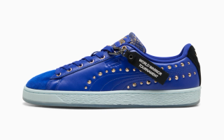 Street Fighter x PUMA Suede "Chun-Li" (SKU: 410648-01). Photo via PUMA.
