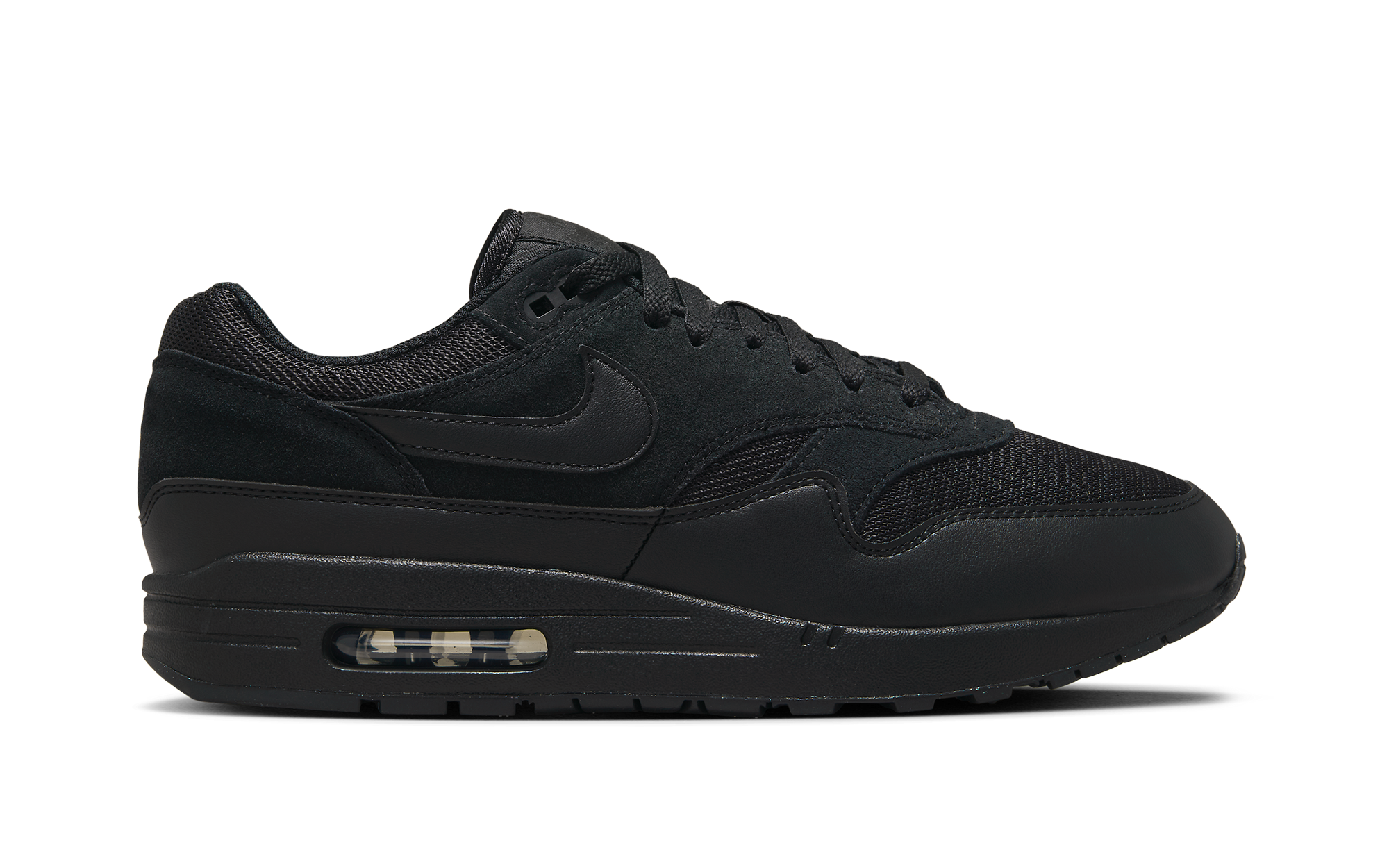 nike air max 1 triple black