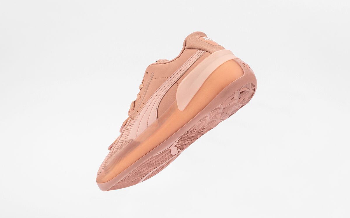 シューズ(男性用) PUMA CLYDE HARDWOOD NATURAL MISTY ROSE PUMA Clyde Hardwood 'Natural' 194031-01