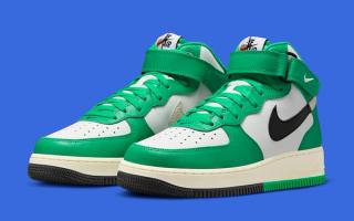 The "Split" Nike Air Force 1 Mid Surfaces in "Stadium Green"