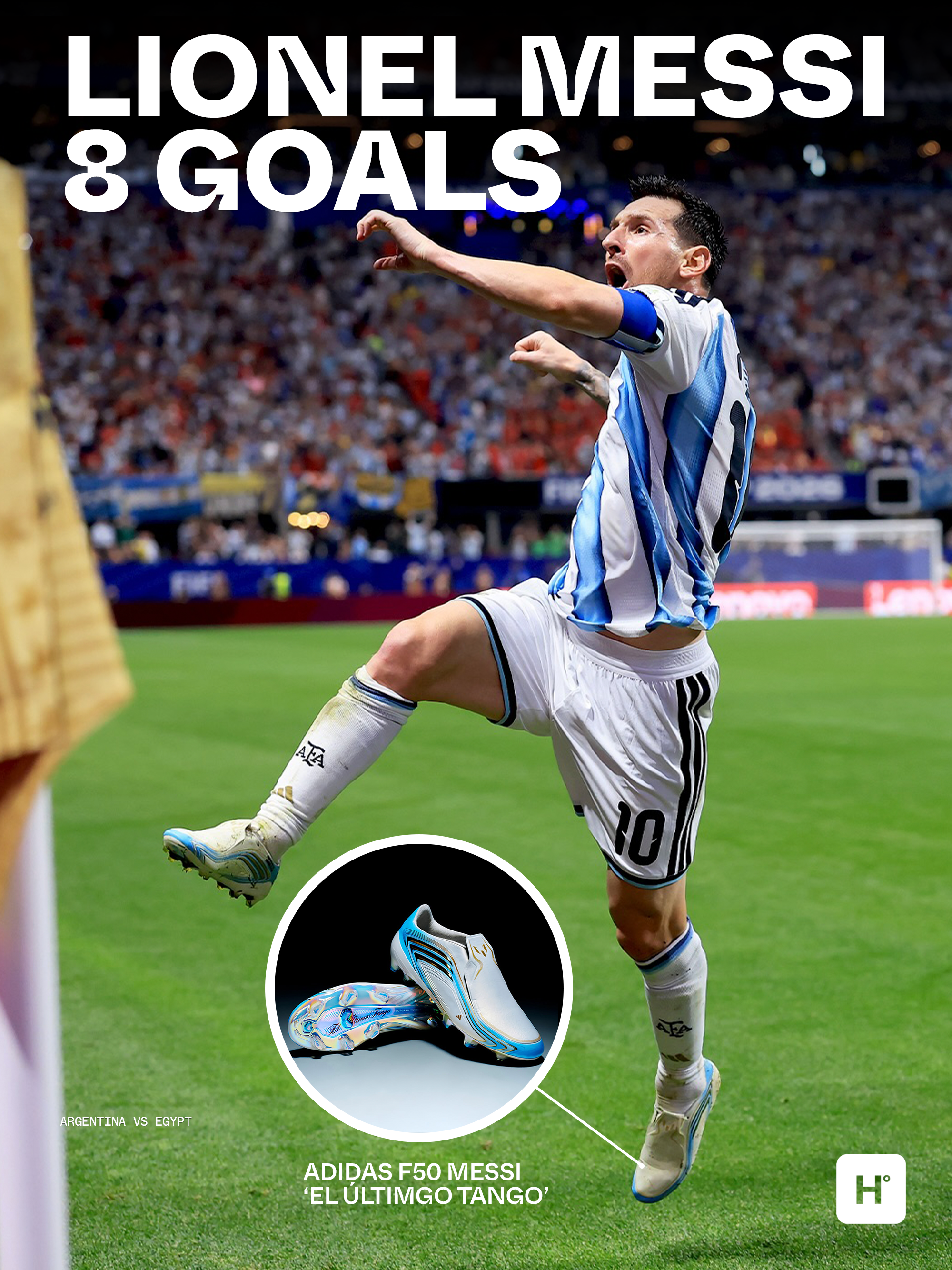 Lionel Messi at the 2026 World Cup™. Photo via adidas Football.