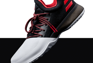 The OG adidas Harden Vol. 1 Sees First Retro on Aug. 1 in the "Pioneer" (Core Black/Scarlet/Core White) color scheme.