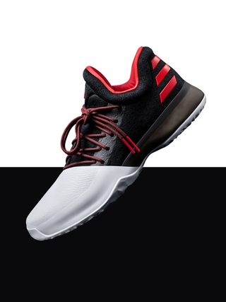 The OG adidas Harden Vol. 1 Sees First Retro on Aug. 1 in the "Pioneer" (Core Black/Scarlet/Core White) color scheme.