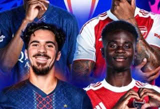 Placeholder for Arsenal vs. Paris Saint-Germain (PSG) 2026 Champions League Finals match in Budapest.