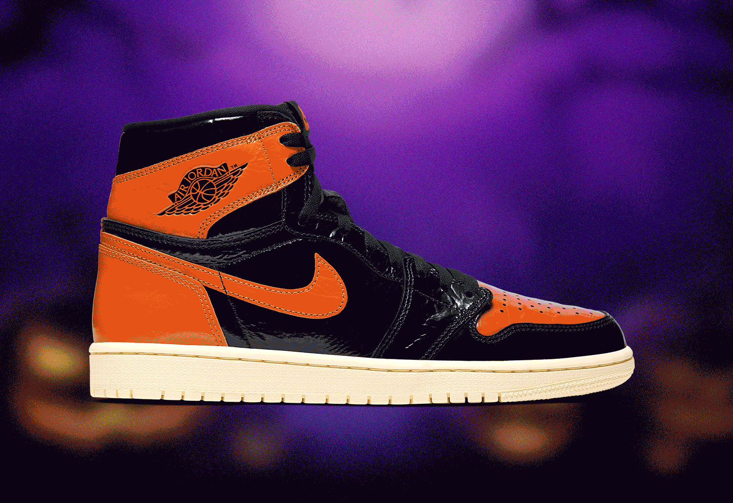 jordan 1 purple halloween