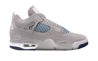Speculative mock-up of the Air Jordan 4 "Georgetown" (SKU: FV5029-004) via @zSneakerHeadz & Sneaker Files.