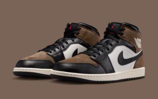 Air Jordan 1 Mid "Palomino" (SKU: DQ8426-007). Photo via Nike.