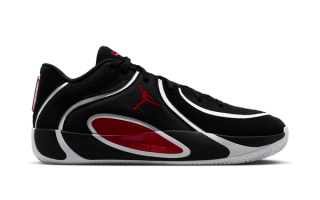 Jordan Tatum 4 "Bloodline" (Bred) basketball shoe.