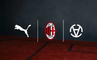Logo lock-up for PUMA x SLAM JAM collaboration for Italy's AC Milan.
