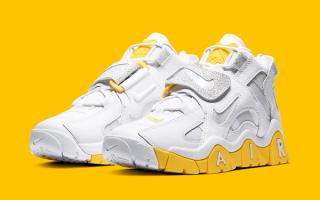 Available Now // Nike Air Barrage Mid “Chrome Yellow”