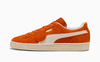 Charles F. Stead x PUMA Suede "Orange Glo" (SKU: 403766-02).