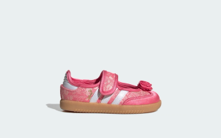 Toddler's Disney x adidas Samba Jane "Princess Aurora" (SKU: KK2296). Photo via adidas.