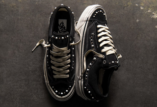 Vans Old Skool 36 Premium in a "Pearlized Black/Marshmallow White" makeover.