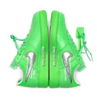 Off White X Air Force 1 Low 'Brooklyn' - Nike - DX1419 300 - light green  spark
