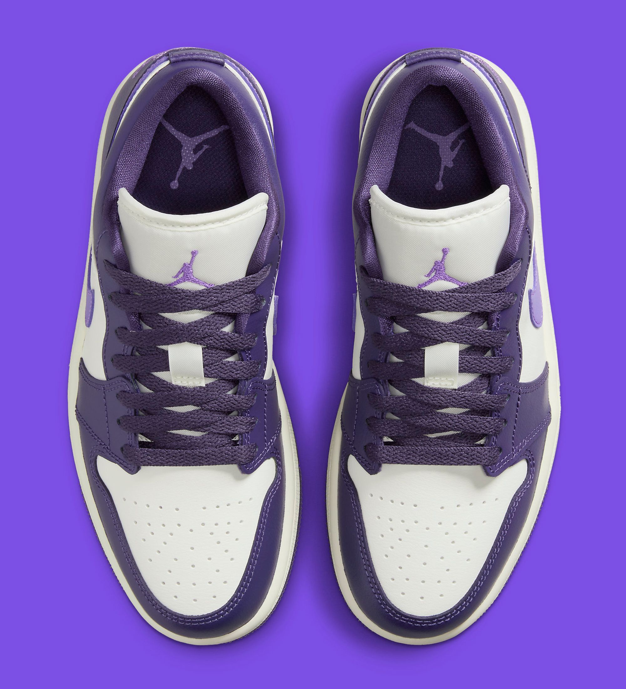 The Air Jordan 1 Low is Available Now in Sail and Purple | House