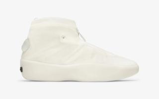 Jerry Lorenzo's Fear of God Athletics Basketball II.5 in a "White" color scheme.