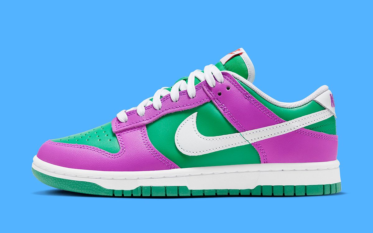 The Nike Dunk Low Surfaces in a Striking Stadium Green and Fuchsia