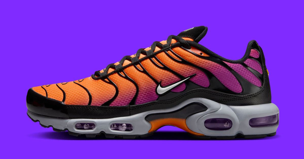 Nike Air Max Plus Sunset Mens Size 9 Orange Fuchsia Black Grey Amazon.com | Nike Air Max Plus Men main image 2