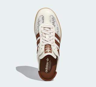 Women's adidas Samba Mule "Off White/Preloved Brown" (SKU: HP5050).