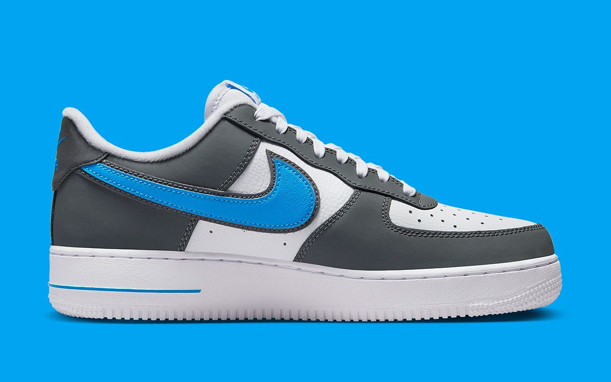 Blue and grey cheap air force ones