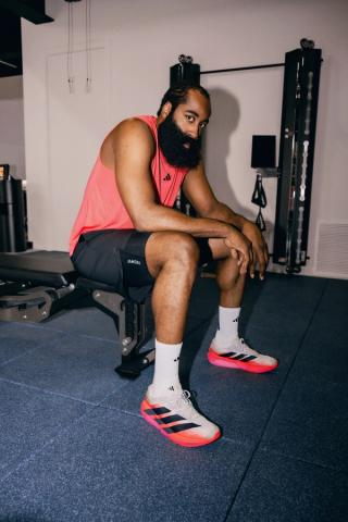 James Harden for the adidas Adizero Dropset Pro. Photo via adidas.