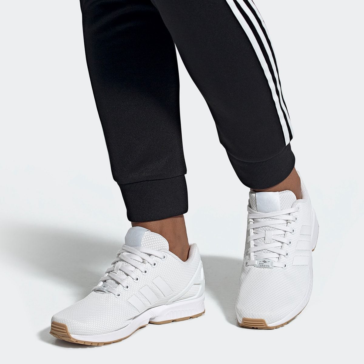 Adidas zx discount flux white gum