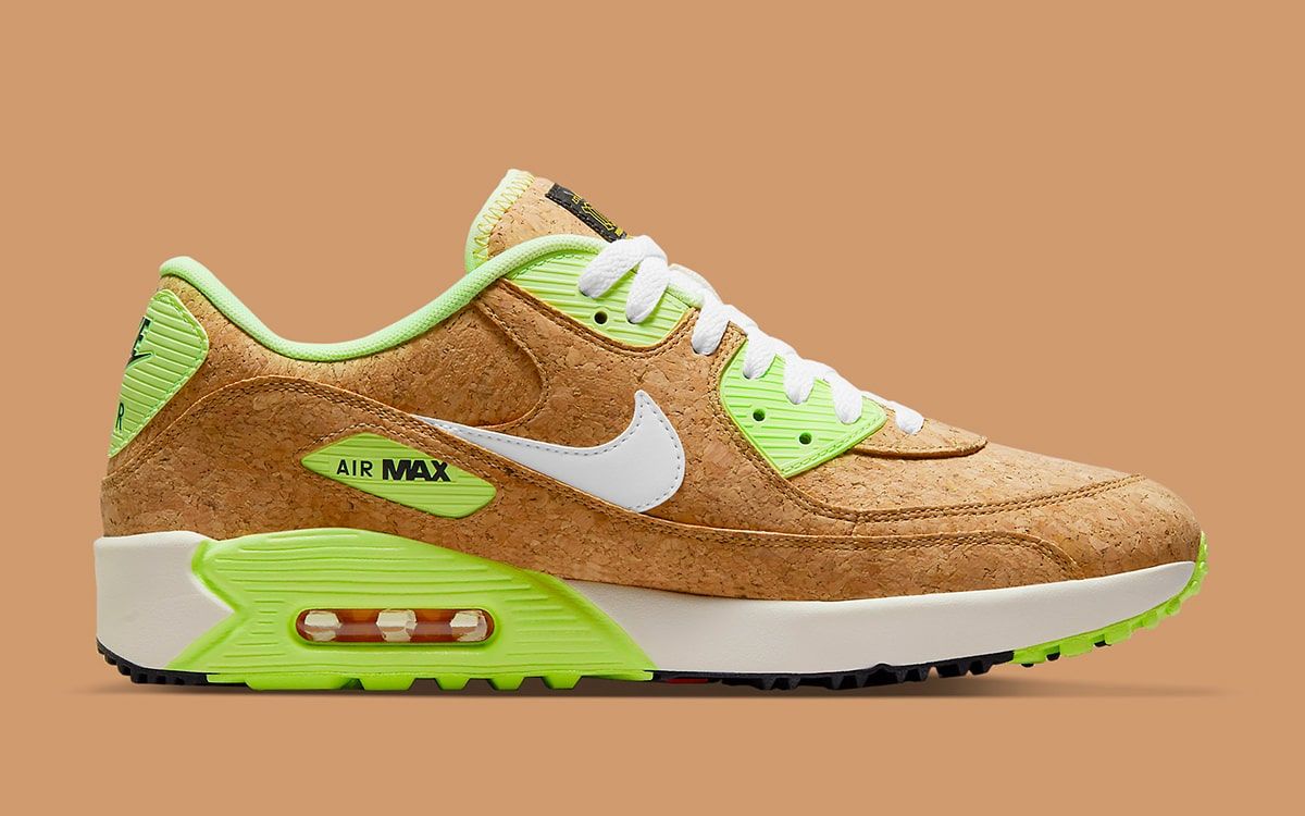 Nike Air Max Golf in Cork Brown, Light Green & White Nike Air Max 90 Golf NRG Cork for Sale | Authenticity  main image 3