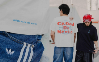 adidas Originals T-Shirt for Bad Bunny, commemorating eight concerts in Mexico City.