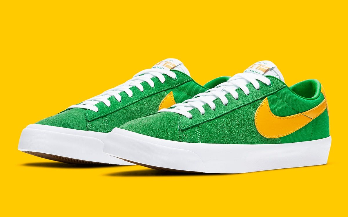 nike sb blazer low yellow