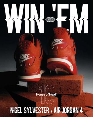 10 Years of Heat°: Win the Nigel Sylvester x Air Jordan 4 "Brick By Brick"