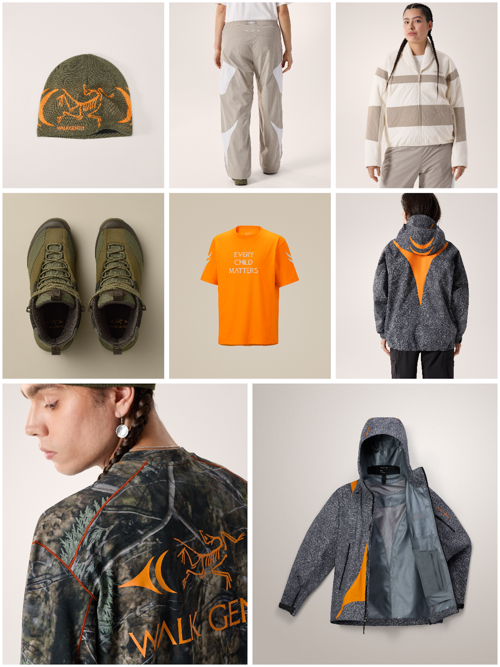 Arc'teryx x Walk Gently 2026 "Salish Winter" Collection. Photo via Walk Gently.